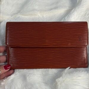 Louis Vuitton Rich Brown Epi long Wallet